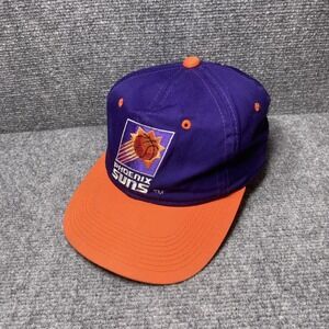 Vintage Phoenix Suns Hat Cap Snap Back One Size Purple NBA Basketball Script